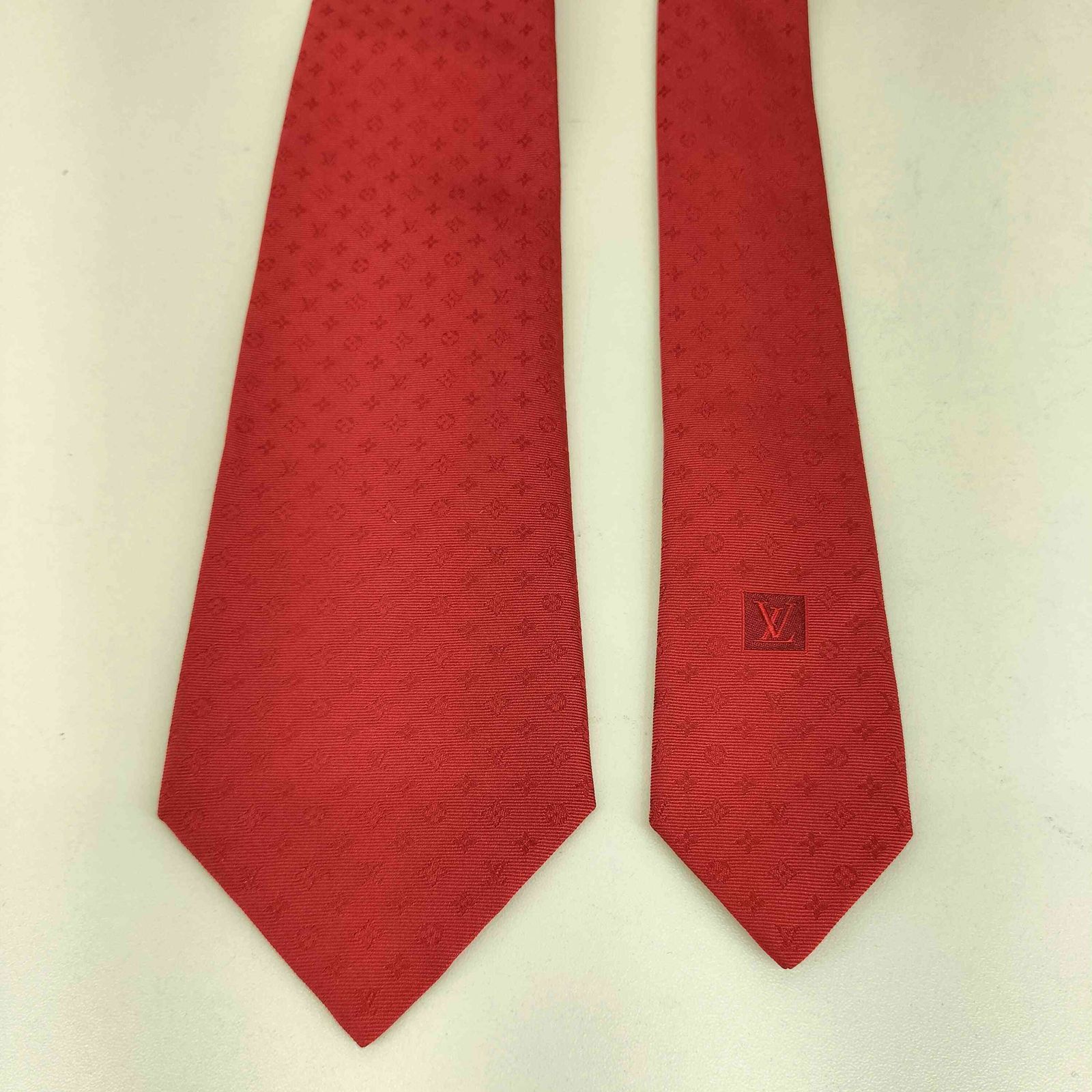 ルイヴィトン LOUIS VUITTON シルク100総柄ネクタイ メンズ 表記無