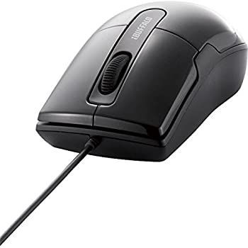  バッファロー(サプライ) 有線BlueLEDマウス 静音/3ボタン Mサイズ ブラック BSMBU26SMBK ds-1707342 マウス本体