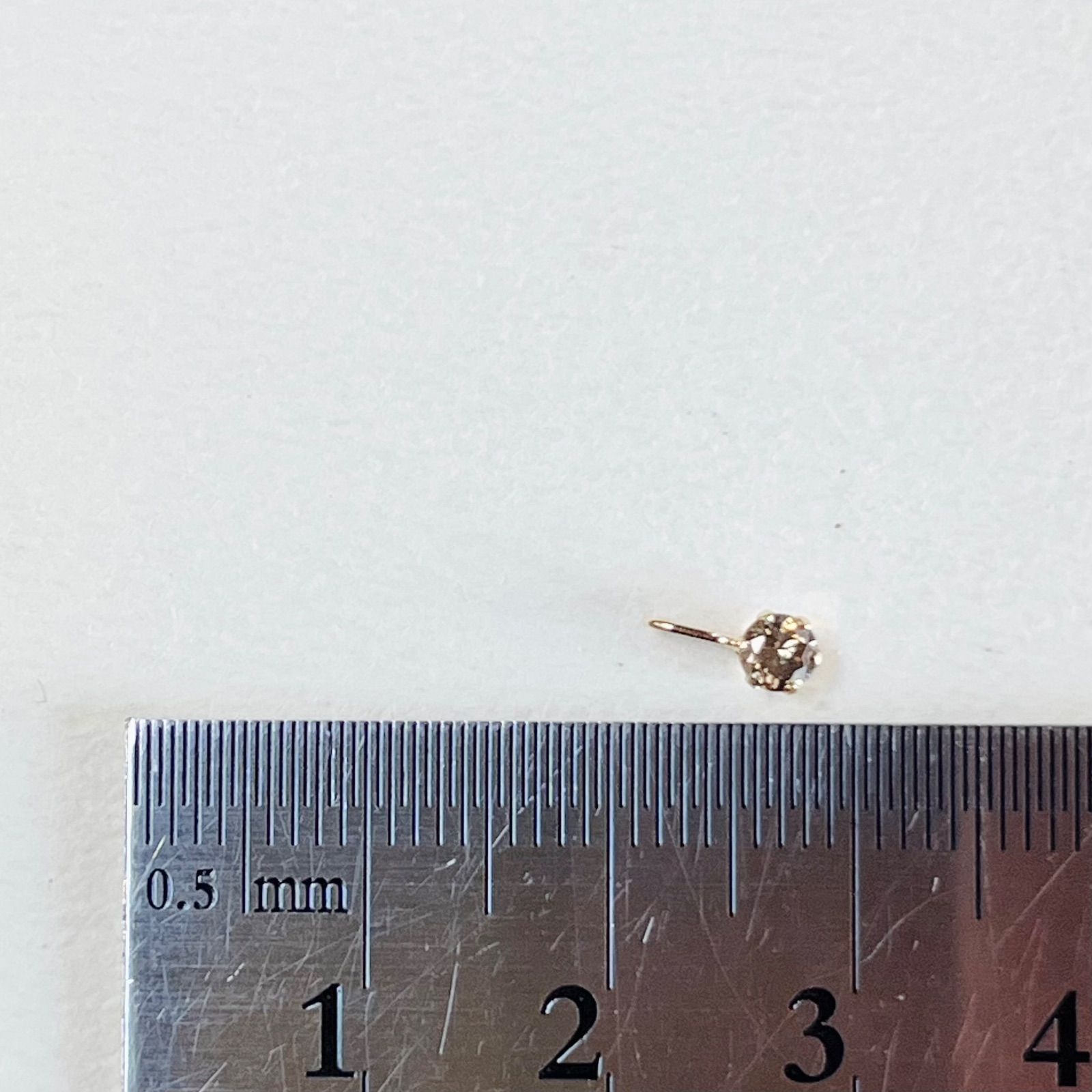 K18YG 天然ダイヤモンド 0.13ct チャーム ペンダントトップ diamond 2