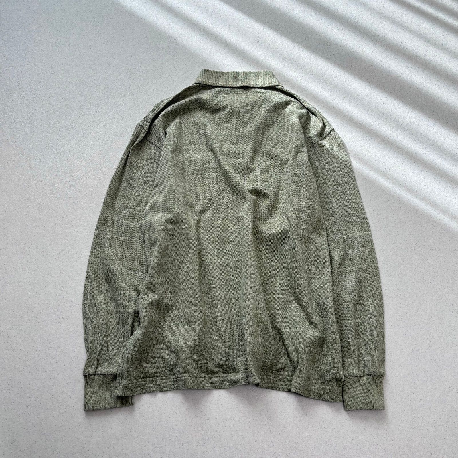 BURBERRY GOLF バーバリーゴルフ 長袖 コットン ポロシャツ ロゴ刺繍