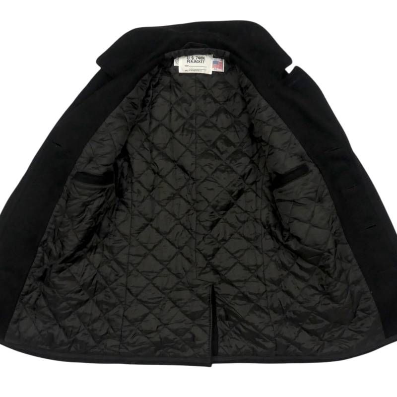 Schott ショット Pコート ピーコート ダブル 黒 ブラック 32