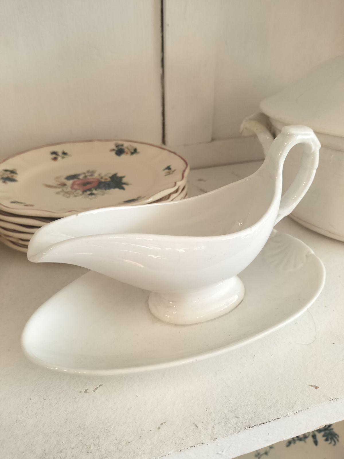 レア✧フランスアンティーク˚✧₊ ロンウィー❁お花＆鳥さん˚✧ ソーシエール❁ レア✧フランスアンティーク˚✧₊ ロンウィー❁お花＆鳥さん