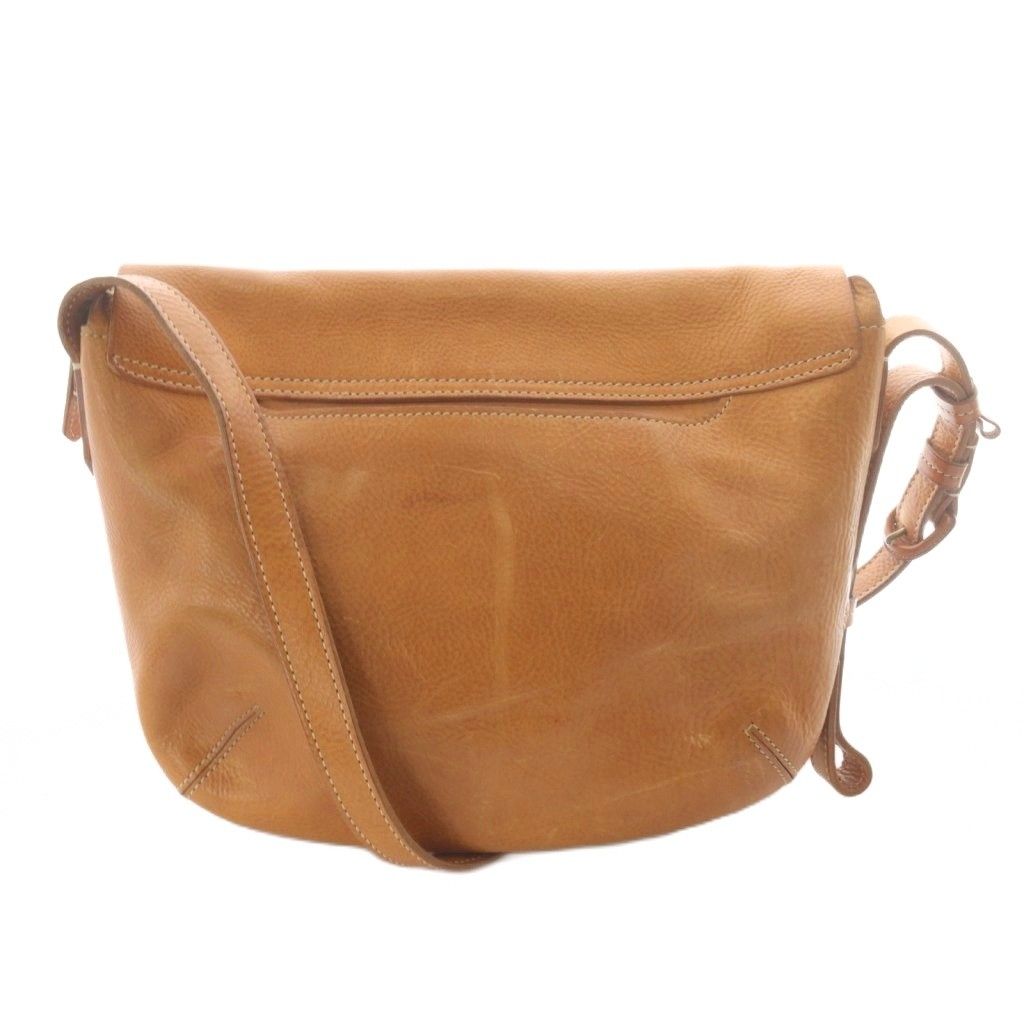 ゲンテン ショルダーバッグ レザー 茶色 - メルカリ