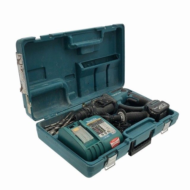 品 makita マキタ 18 V 20 mm 充電式ハンマドリル HR 202 D 青 バッテリ 3.0 Ah 充電器 ケース付 ハンマードリル119029