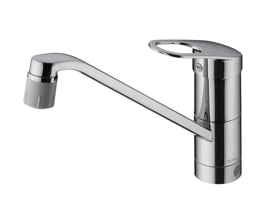 TOTO 台付シングル混合水栓 エコシングル 吐水切替 寒冷地用