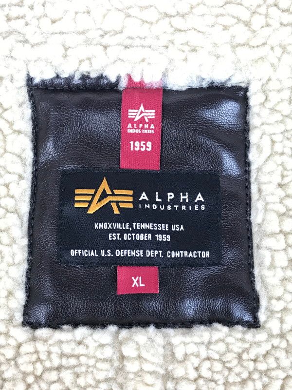 【中古品】ALPHA アルファ FAKE LEATHER B-3 FLIGHT JACKET TA1548-168 フェイクレザー B-3フライトジャケット アウター 【145-251213-rt-08-tag】