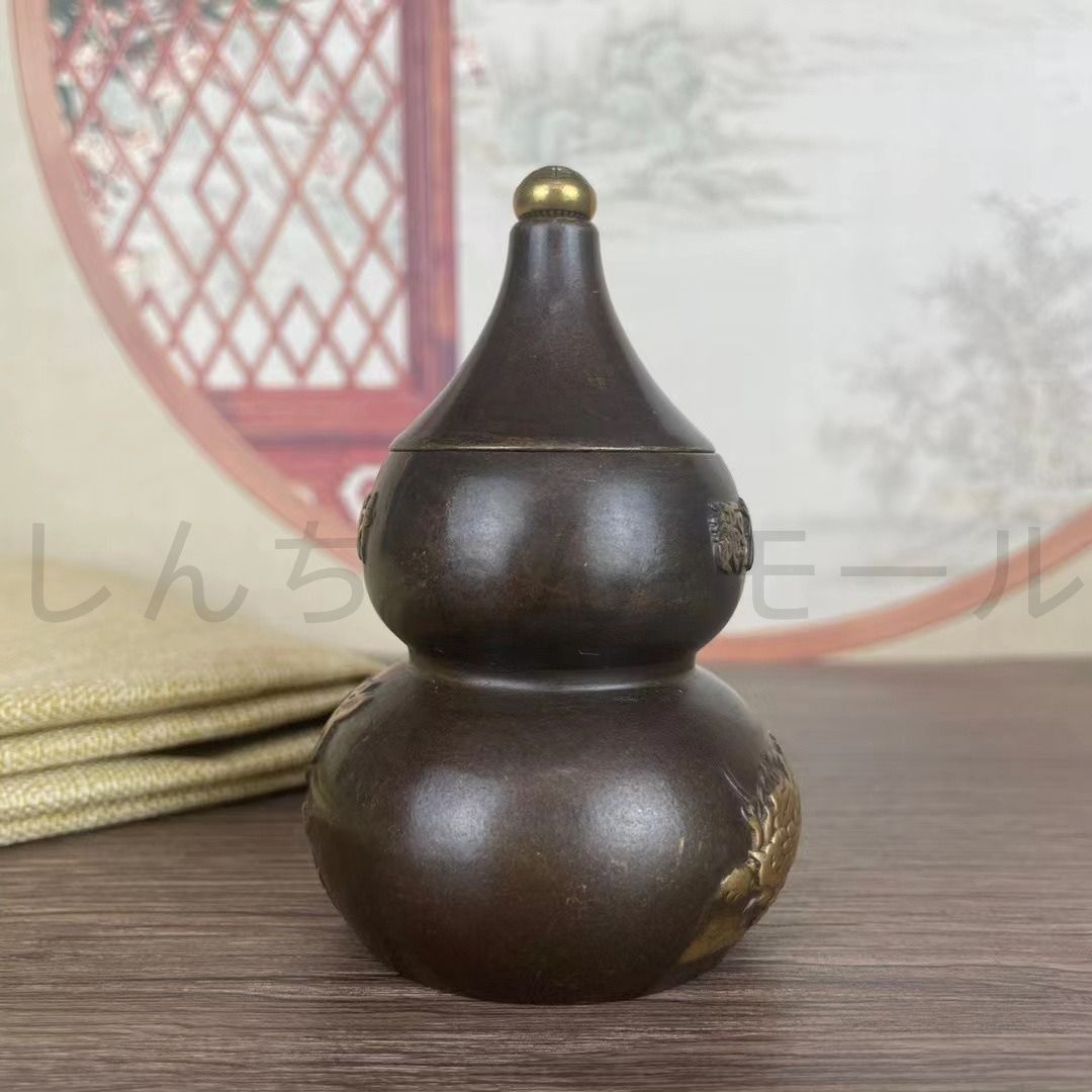 瓢箪 オブジェ 置物 ひょうたん 縁起物 合金 家内安全 インテリア 玄関