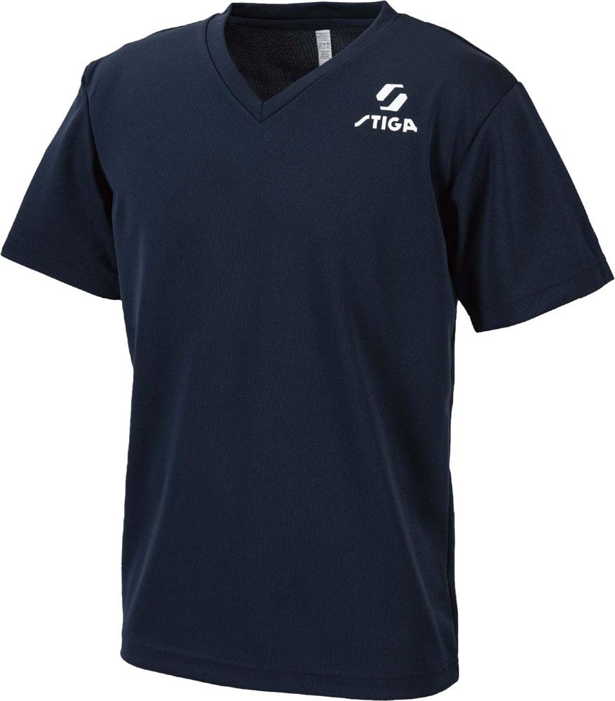 スティガ STIGA 卓球 卓球 ゲームシャツ J.T.T.A公認 男女兼用 STIGAロゴユニフォームJP-II ネイビー LLサイズ  1805040407 ネイビー
