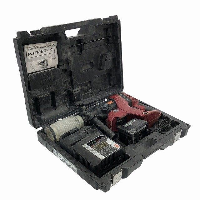 品 MAX マックス 25.2 V 充電式ブラシレスハンマドリル PJ-R 266 バッテリ 充電器 ケース付 コードレス ハンマードリル118686