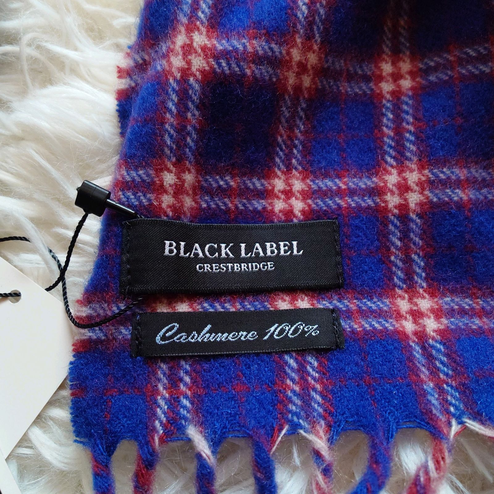 新品 ブラックレーベルクレストブリッジマフラー 男女兼用 ブラック