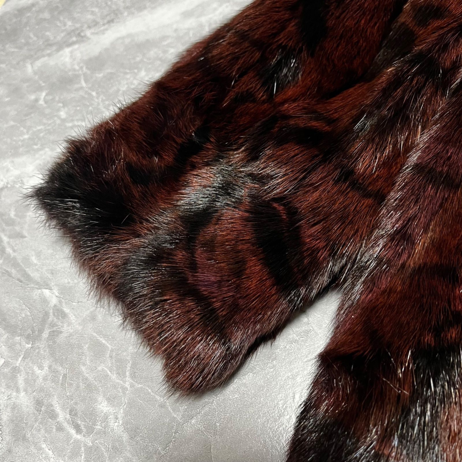 極美品 EMBA エンバ ファーコート 毛皮 レオパード 豹柄 ウィゼル