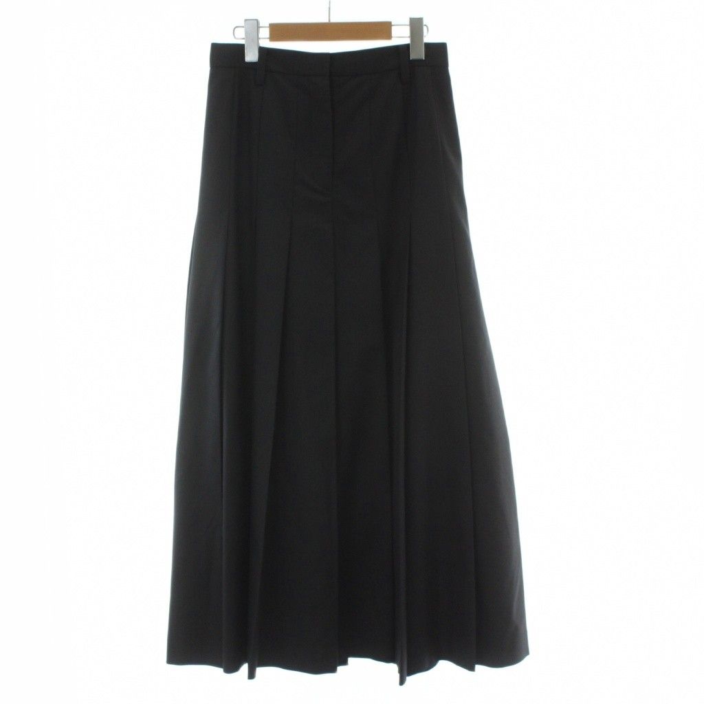 クラネ CLANE WIDE PLEATS LONG SKIRT ロングスカート プリーツ 黒 ブラック ワイド 19109 6022 PP GY 20