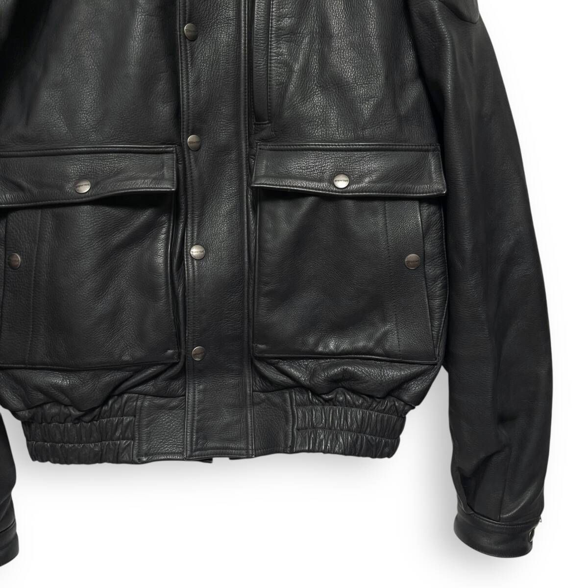 KUSHITANI クシタニ　レザージャケット Mサイズ 黒　シングルライダース M25129/ KUSHITANI クシタニ レザー ライダース ジャケット ブラック L