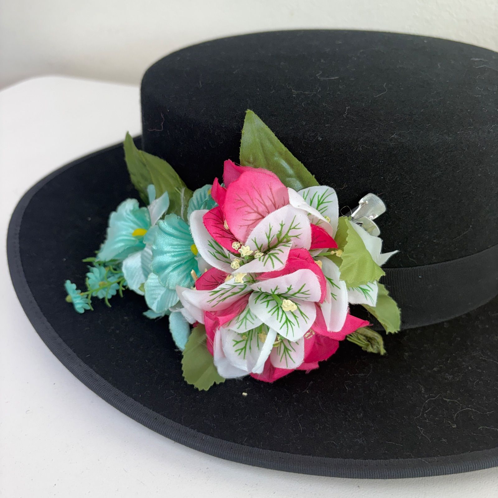 ISESA コルドベス フラメンコ 帽子 ハット 黒 スペイン製