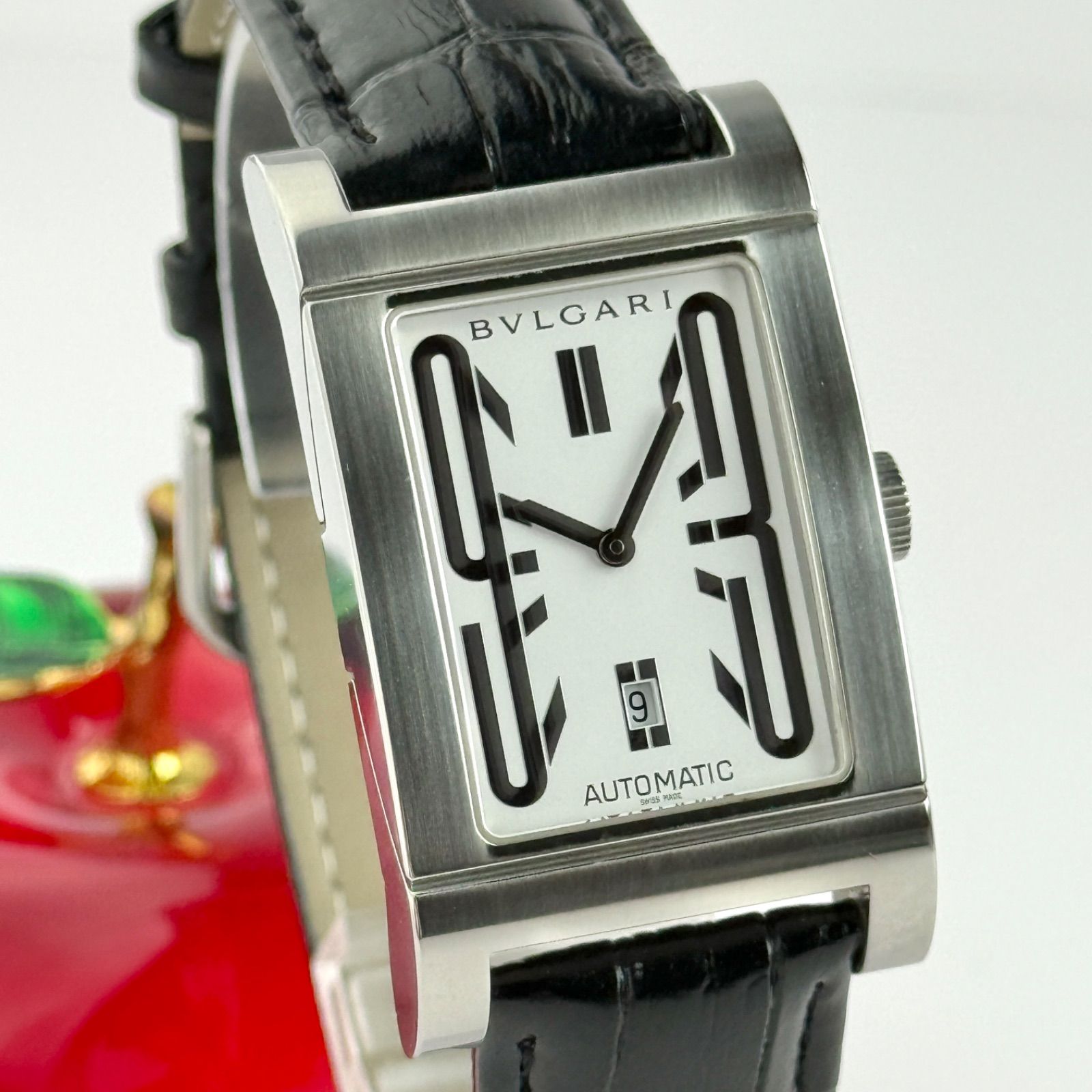 ブルガリ レッダンゴロ RT45S オートマ 自動巻き式 新品ベルト 767