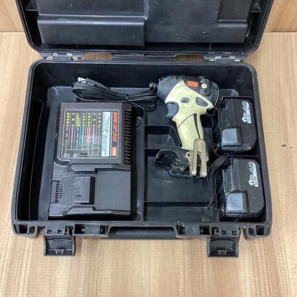 品 MAX マックス PJ ID 144 B 2 C FG 14 4 V充電式インパクトドライバ 201
