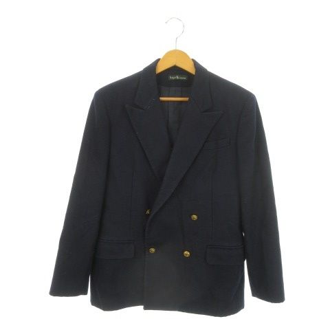 ラルフローレン RALPH LAUREN テーラードジャケット ダブル 総裏地 ウール 金ボタン 男の子 ボーイズ 160 A 紺 ネイビー |MN 15 GY 18