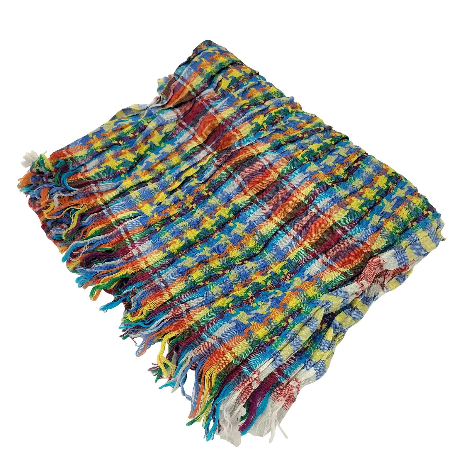 ISSEY MIYAKE MEN(イッセイミヤケメン) 13AW 黒タグ 総柄 マルチカラー プリーツ ねじり加工 ウール ストール  メンズ FREE 【中古】【ブランド古着バズストア】 イッセイミヤケメン ISSEY MIYAKE MEN 13AW 黒タグ 総柄 マルチカラー