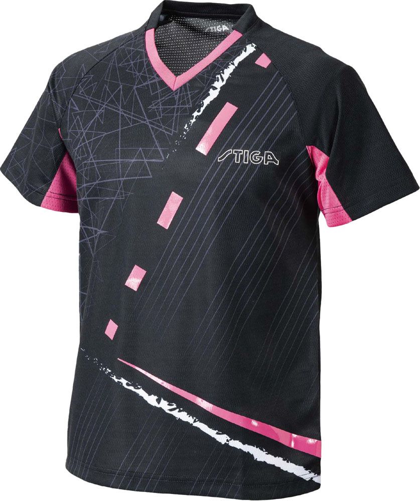 スティガ STIGA 卓球 卓球 ゲームシャツ J.T.T.A公認 男女兼用 STIGAシャツCN-IV CA53111  CA53111L ブラック