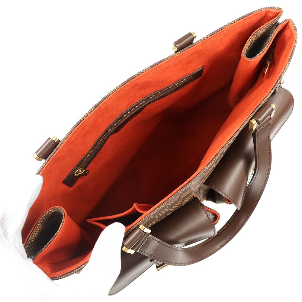 ルイ ヴィトン ユゼス トートバッグ ダミエ ブラウン ゴールド金具