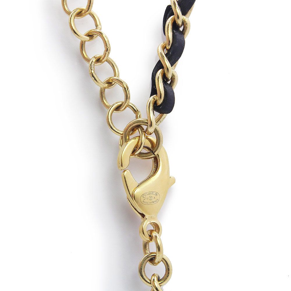 シャネル リボン ココマーク チェーン チョーカー ペンダント
