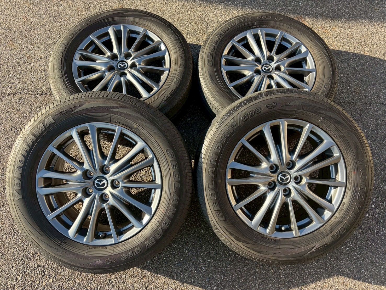 2511 136 1 マツダ CX 5 KF 8 ホイール 17インチ 225 65 R 17 7 J 45 PCD 114 3 H ヨコハマ ジオランダー 夏タイヤ ラジアルタイヤ タイヤホイールセット