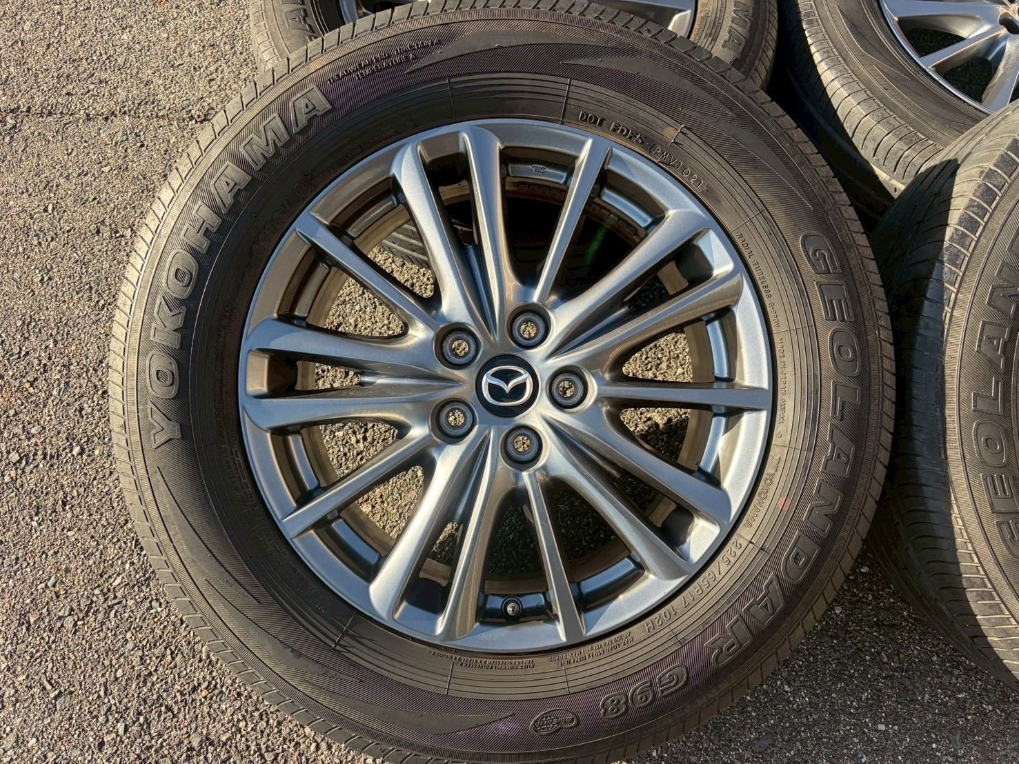 2511 136 1 マツダ CX 5 KF 8 ホイール 17インチ 225 65 R 17 7 J 45 PCD 114 3 H ヨコハマ ジオランダー 夏タイヤ ラジアルタイヤ タイヤホイールセット