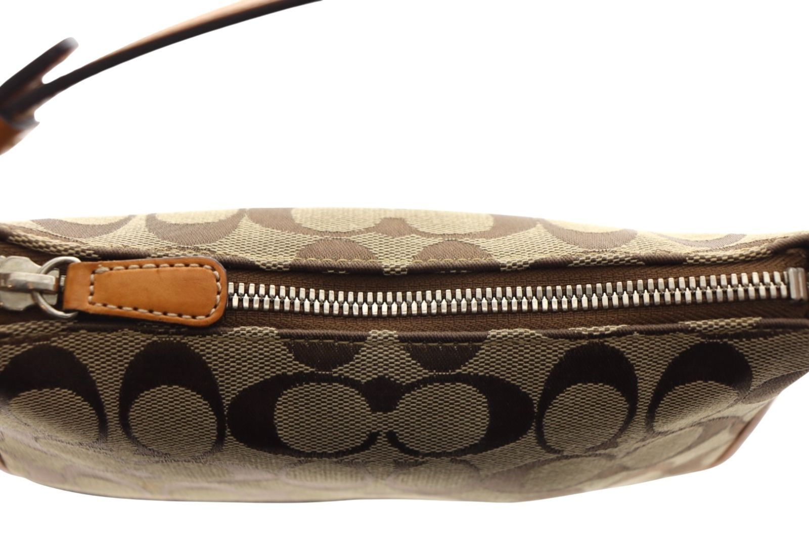 CORCH シグネチャー アクセサリーポーチ ミニハンドバッグ ネイビー COACH コーチ ハンドバッグ アクセサリーポーチ シグネチャー ブルー