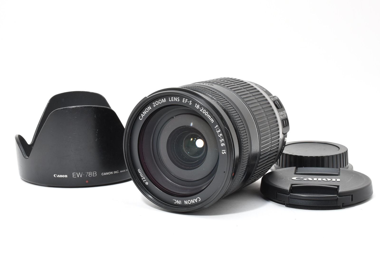 4698 キヤノン Canon EF-S 18-200 mm F|3.5-5.6 IS Zoom AFレンズ
