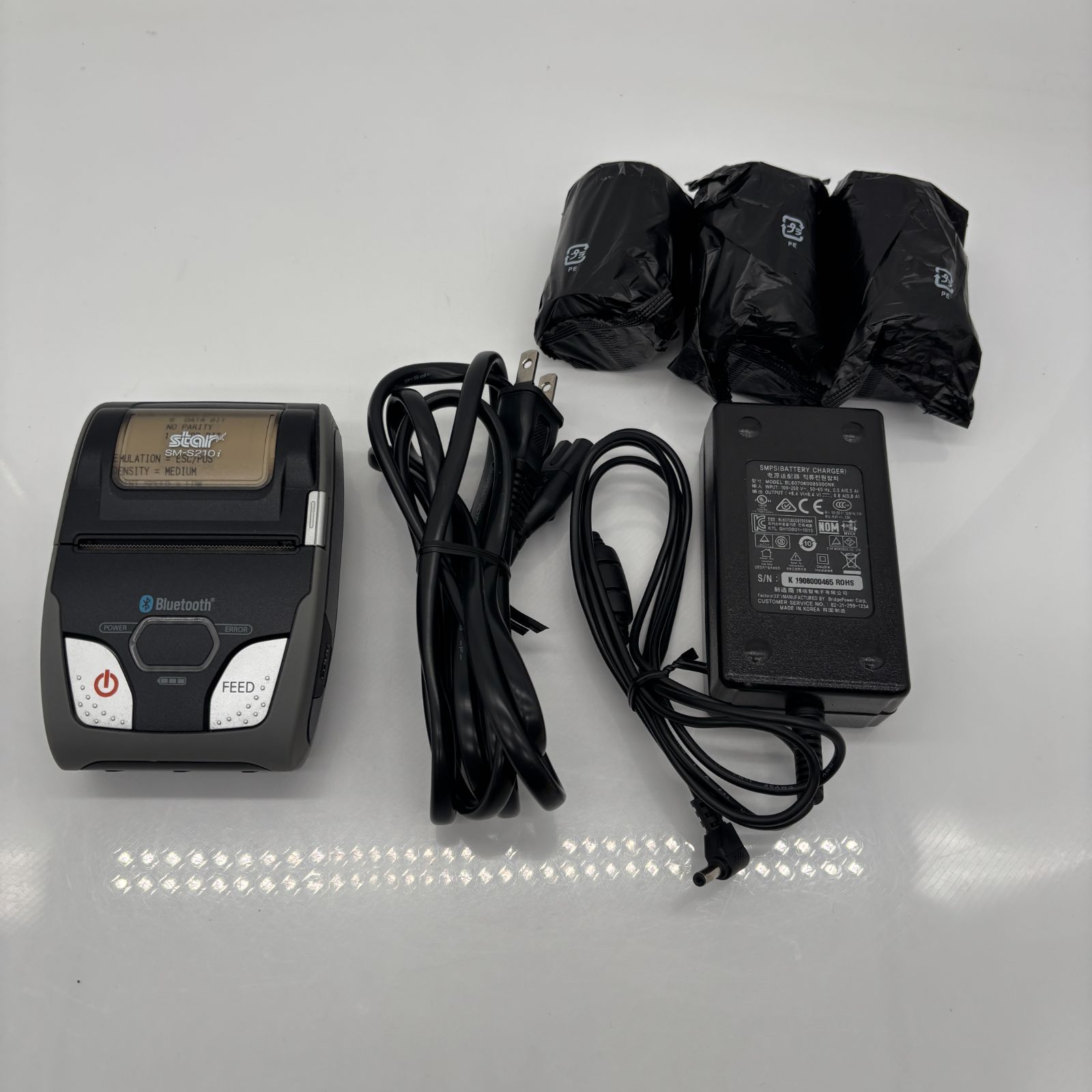 スター精密製SM-S210i レシートプリンター（中古） 中古 スター精密 モバイルレシートプリンター SM-S210i(SM-S210i-DB40