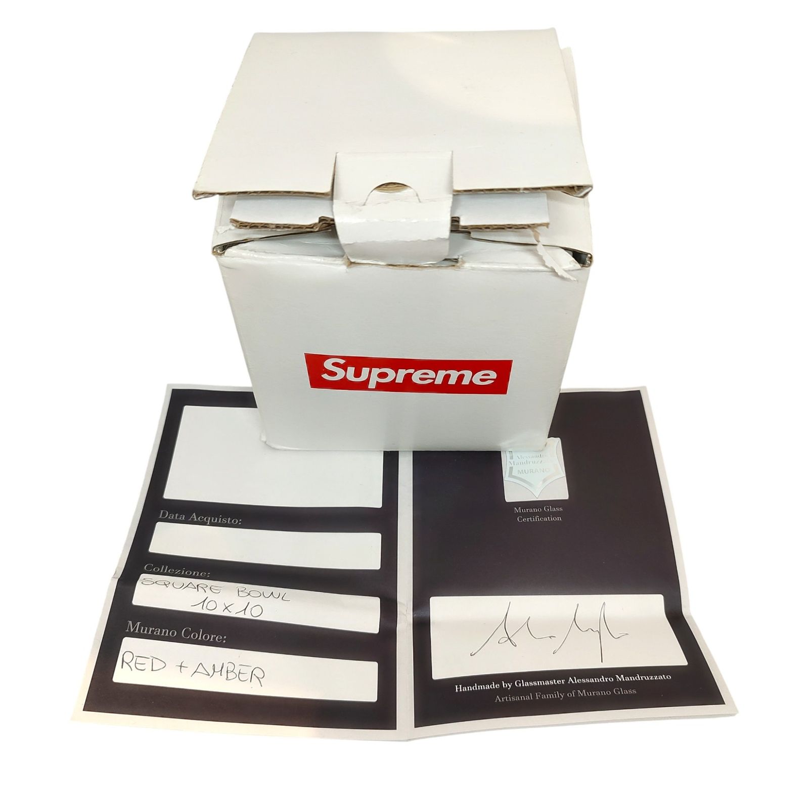 Supreme シュプリーム　灰皿　クリア Supreme シュプリーム 24AW Murano Ashtray Clear 灰皿 小物入れ FREE