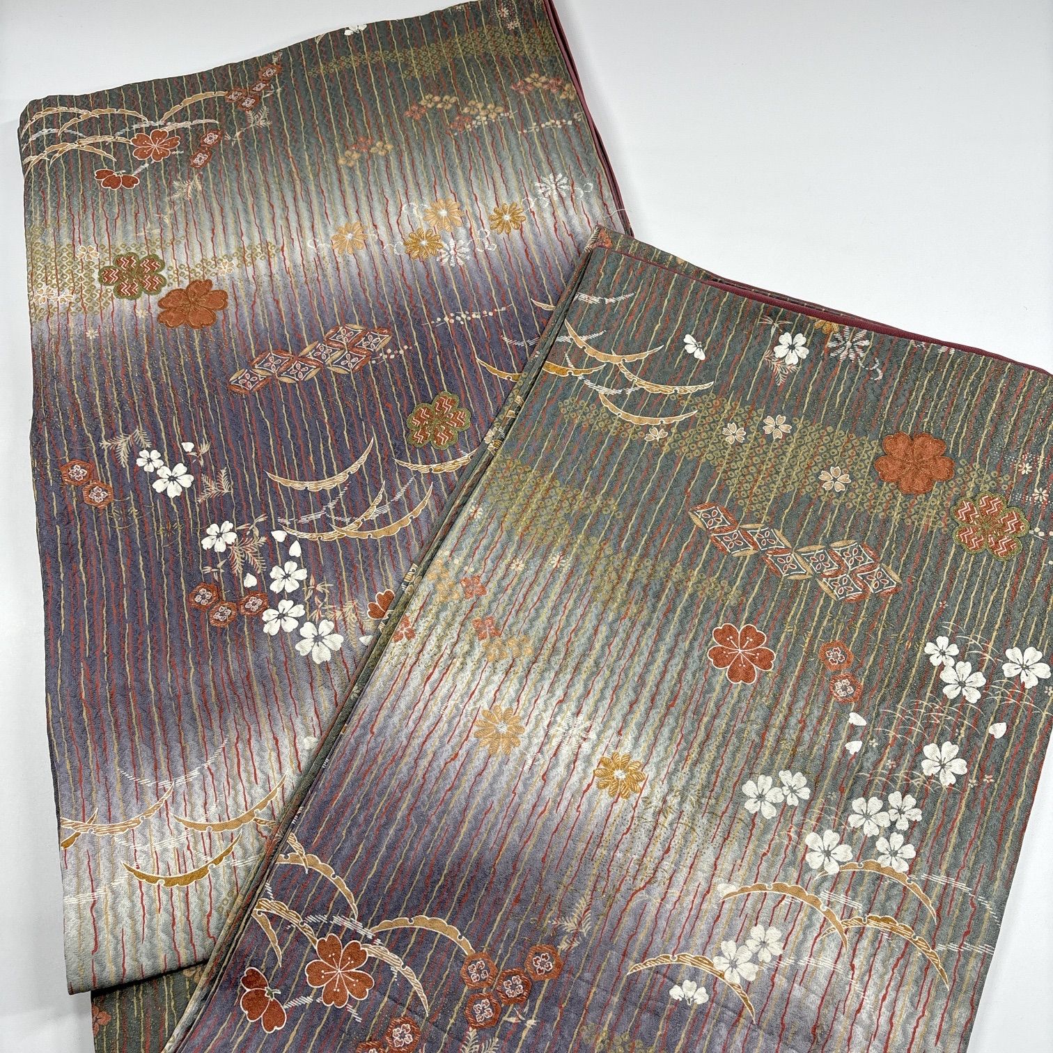 小紋 6枚 正絹 着物まとめ売り 同梱購入歓迎 リメイク用 着付け練習用