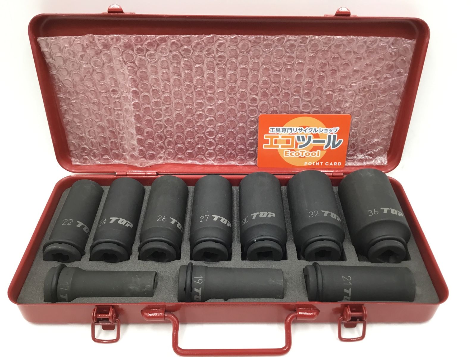 ♥ TOP| インパクトレンチ用 超ロングソケットセット 差込角12.7 mm PT-1736 SLS エコツー M 02