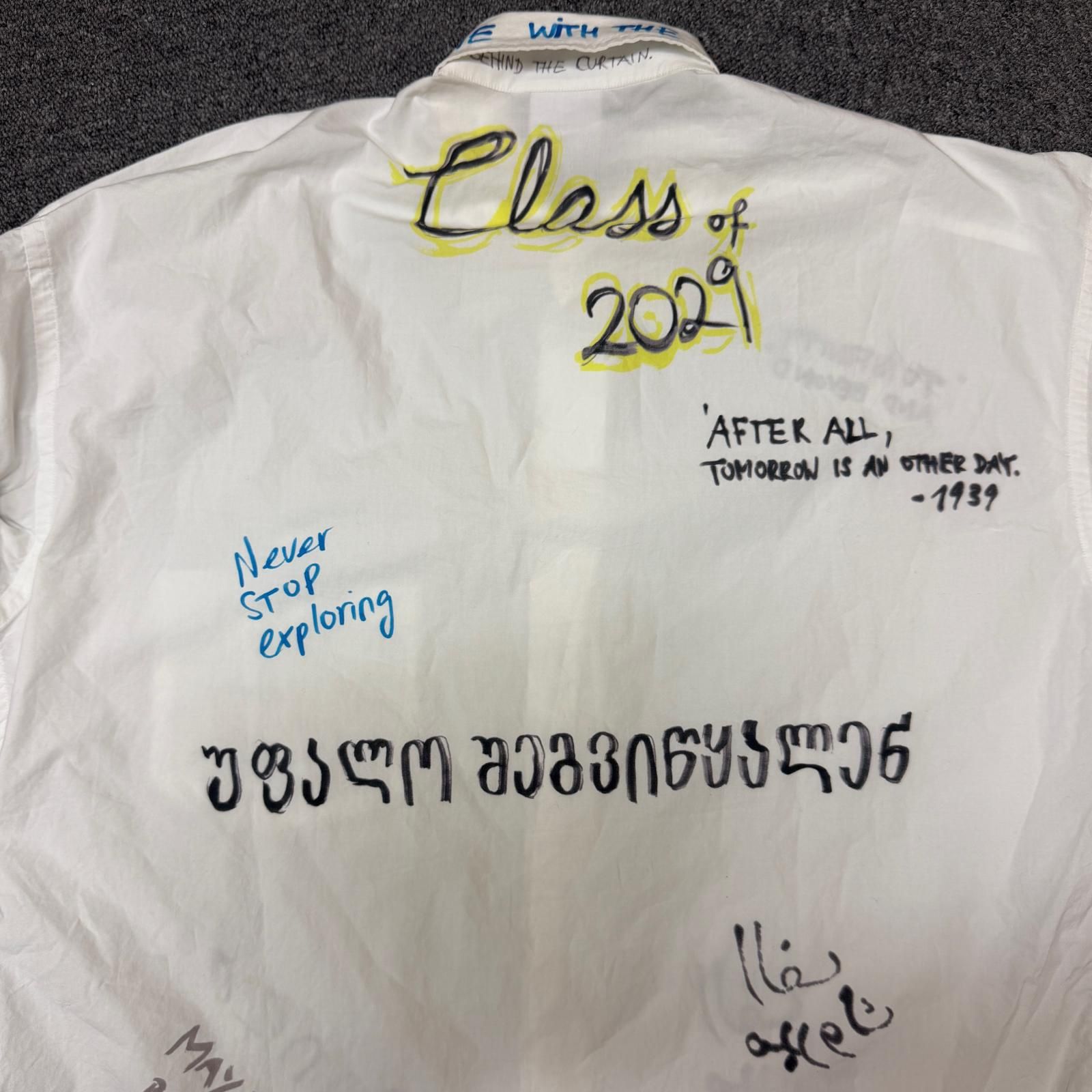 VETEMENTS 19SS Painted Shirt グラフィティ落書きシャツ 長袖シャツ