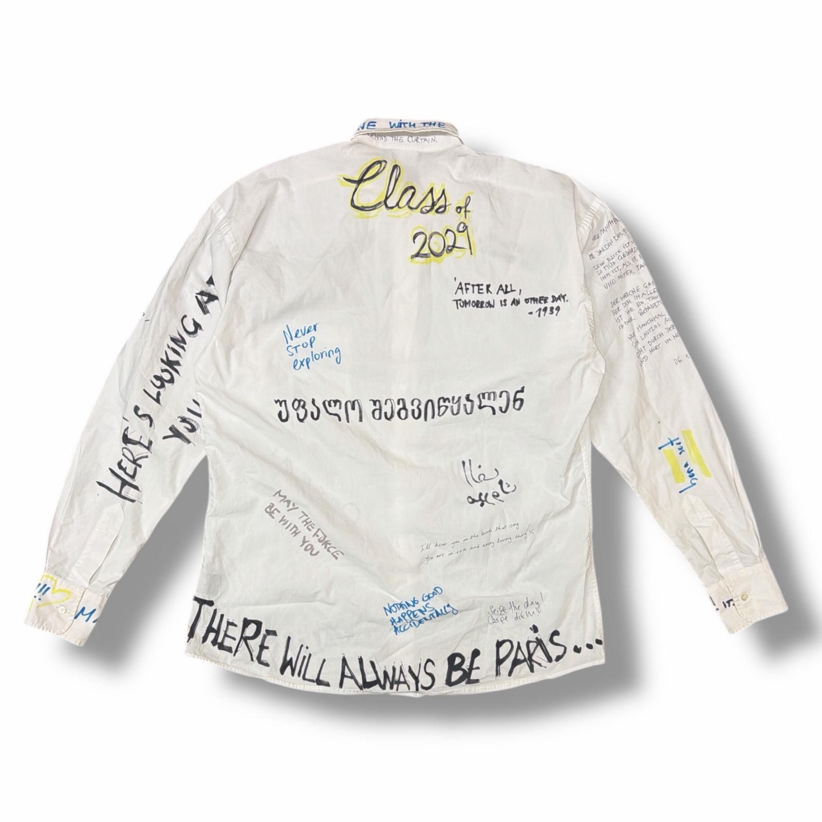 VETEMENTS 19SS Painted Shirt グラフィティ落書きシャツ 長袖シャツ