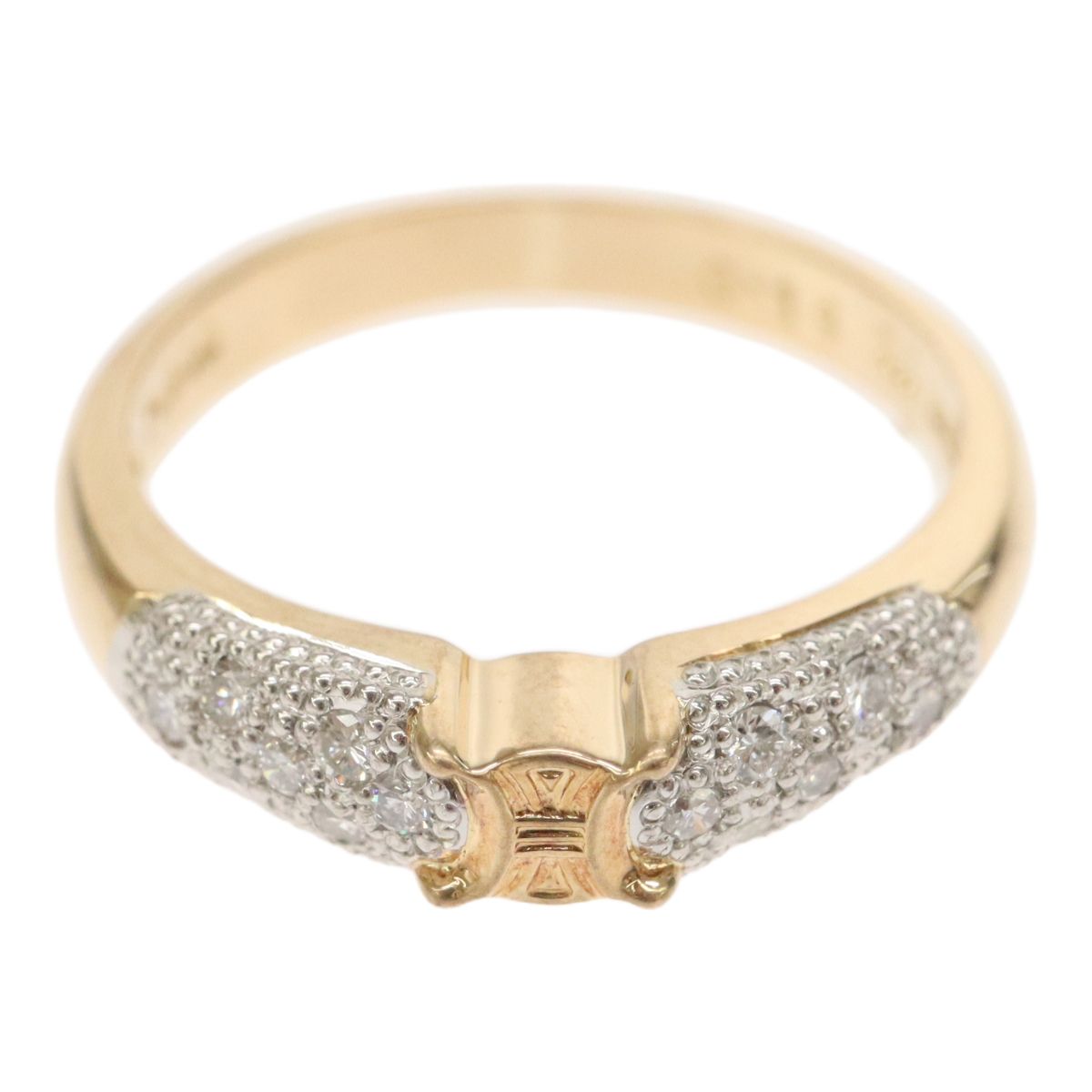 CELINE セリーヌ 750YG 18金イエローゴールド K18 Pt900 プラチナ