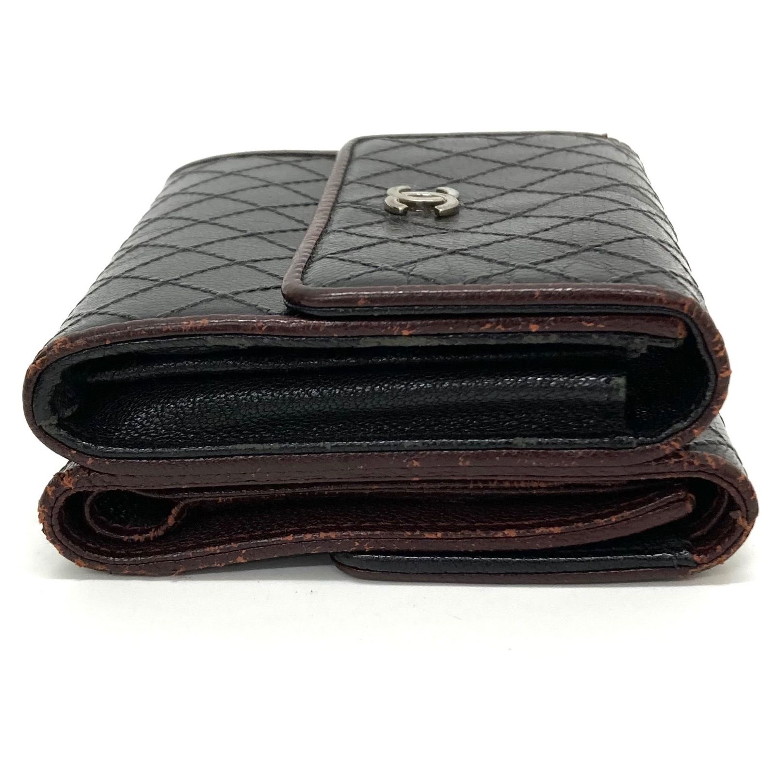 ◇CHANEL◇シャネル ビコローレ Wホック 折りたたみ財布 コンパクト