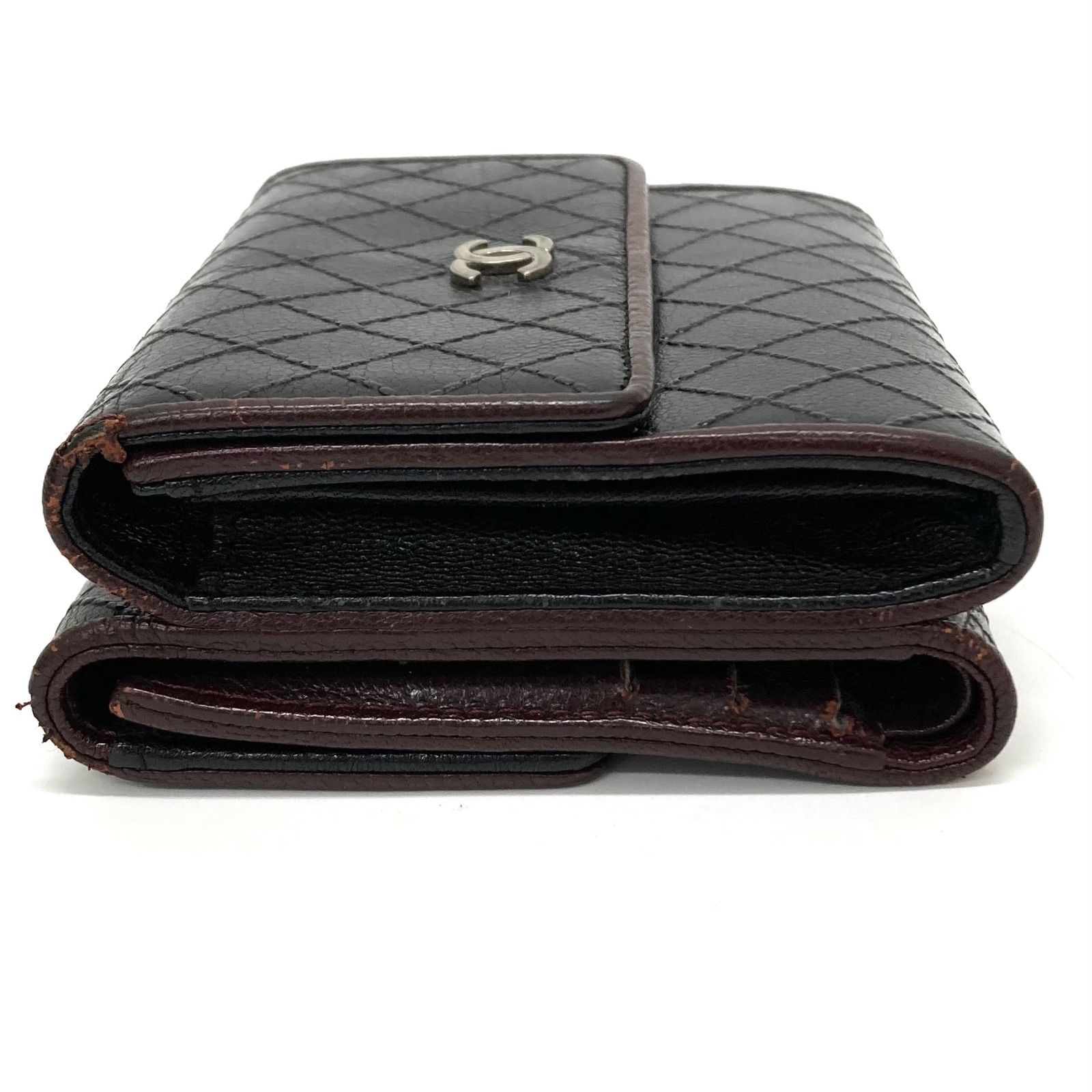 ◇CHANEL◇シャネル ビコローレ Wホック 折りたたみ財布 コンパクト