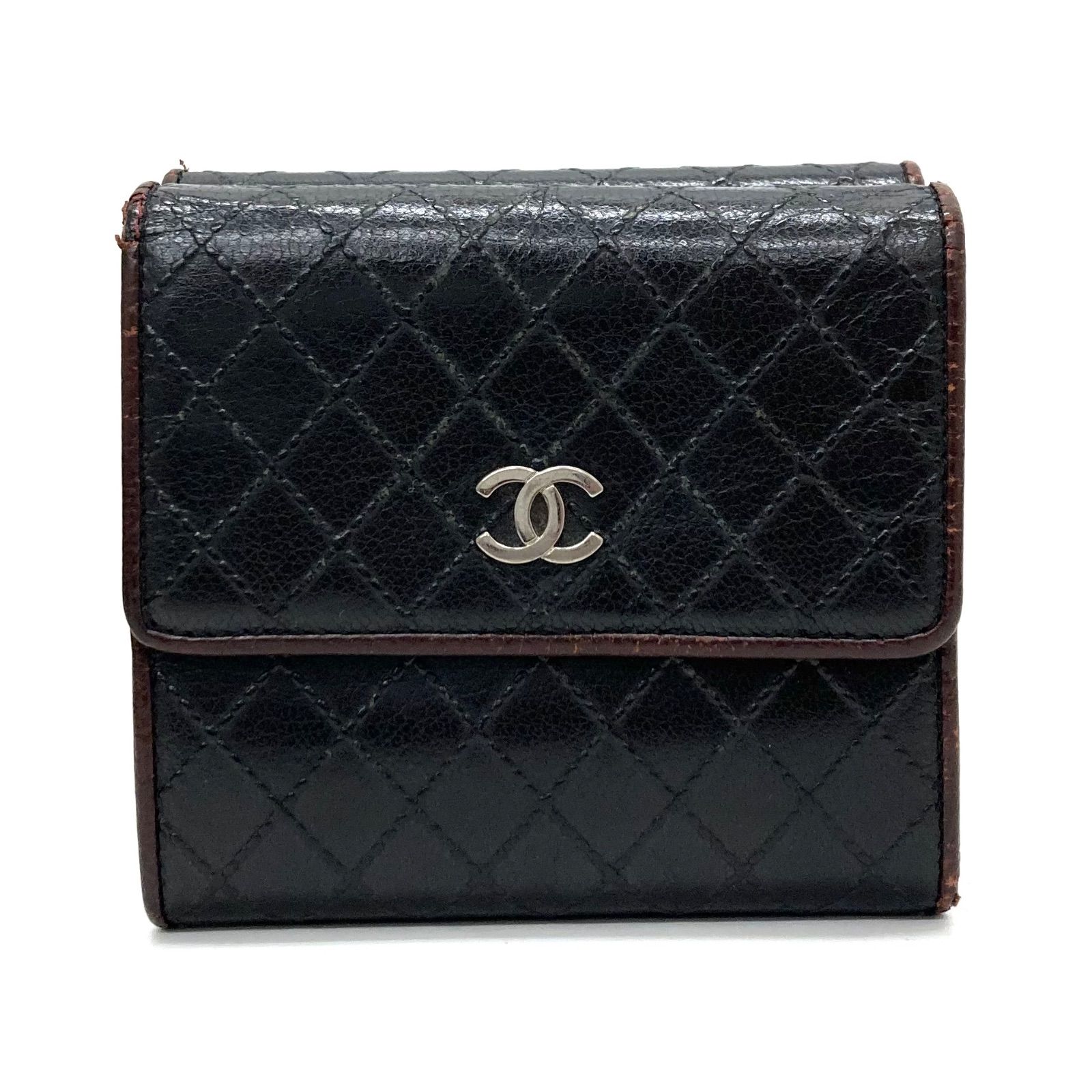 ◇CHANEL◇シャネル ビコローレ Wホック 折りたたみ財布 コンパクト