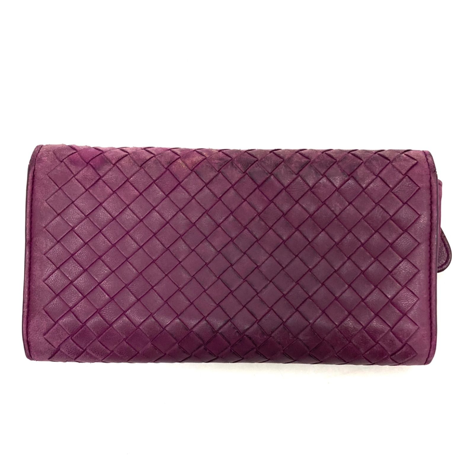 ボッテガヴェネタ　カセット　長財布　パープル ボッテガヴェネタ【現行 未使用に近い】カセット パープル ジッピー