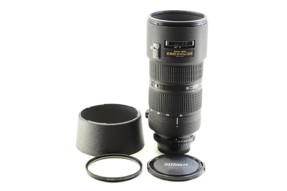  良上品 Nikon AF NIKKOR 80 200 mm F 2 8 D III型 フード付 レンズ(ズーム) カメラ