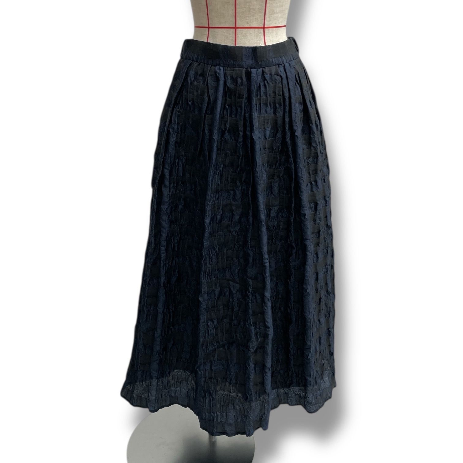 BEATING HEART ビーティングハート フ ロングスカート スカート ネイビー ブラック 紺 黒 サイズ1 レディース ゴーゴー古着 22 No.1395