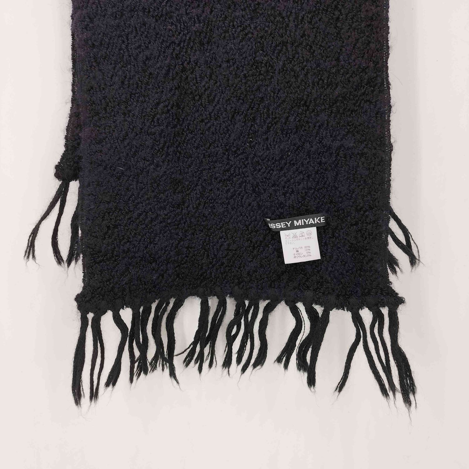 イッセイミヤケ ISSEY MIYAKE 02AW 黒タグ バイカラー シルクブレンド