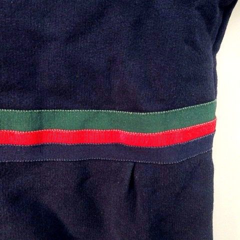 グッチ GUCCI 国内正規 ワンピース 半袖 シェリーライン リボン 裏毛 6