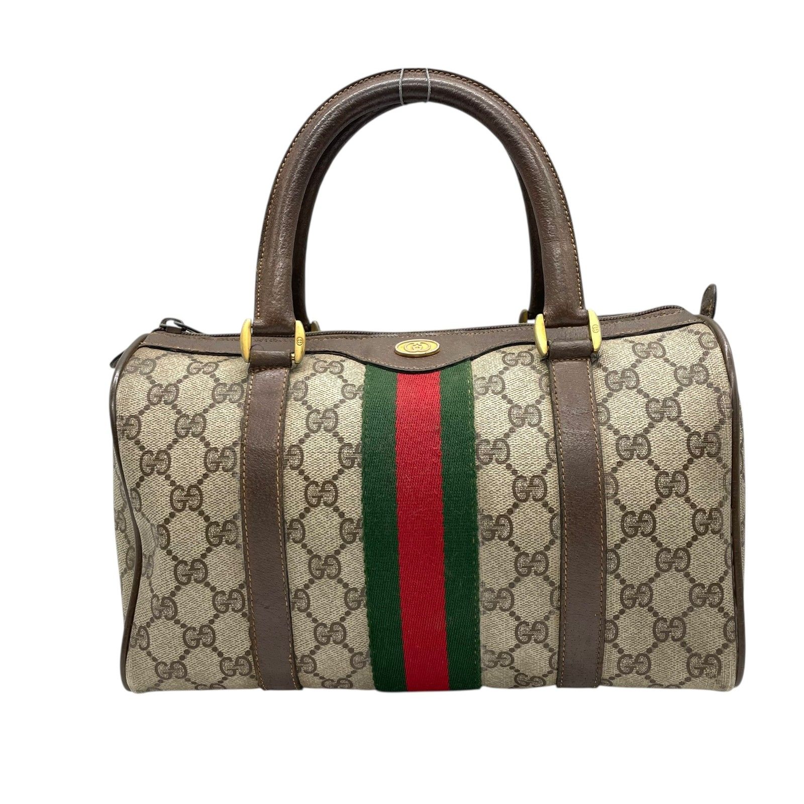 GUCCI グッチGG柄 ミニ ボストンバッグ シェリーライン スプリーム GUCCI グッチ ヴィンテージ GGスプリーム ミニボストン ハンドバッグ