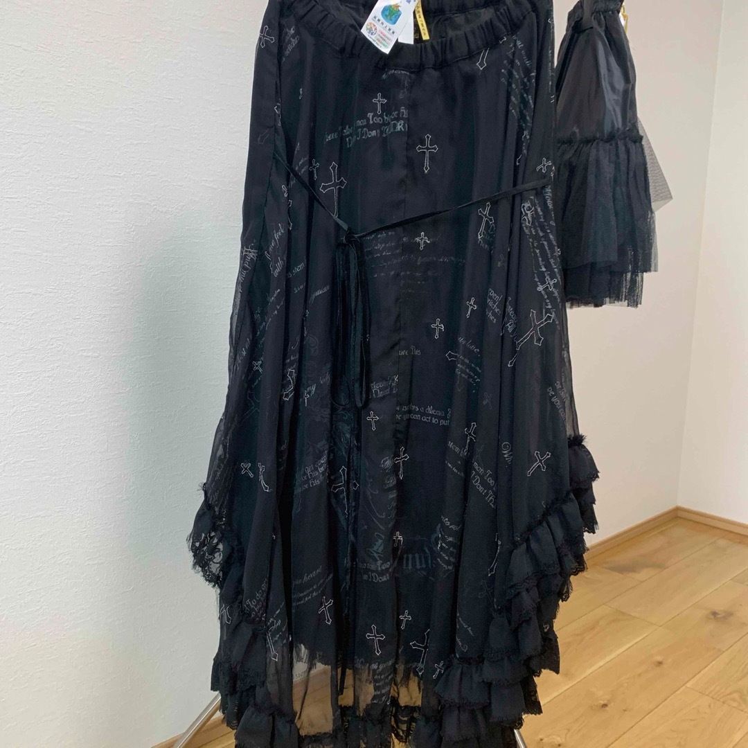 MO-00306 h.naoto Blood ロングスカート ノーブランドパニエ セット