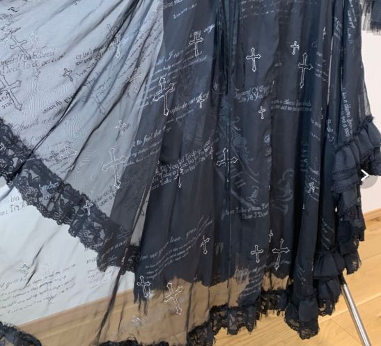 MO-00306 h.naoto Blood ロングスカート ノーブランドパニエ セット