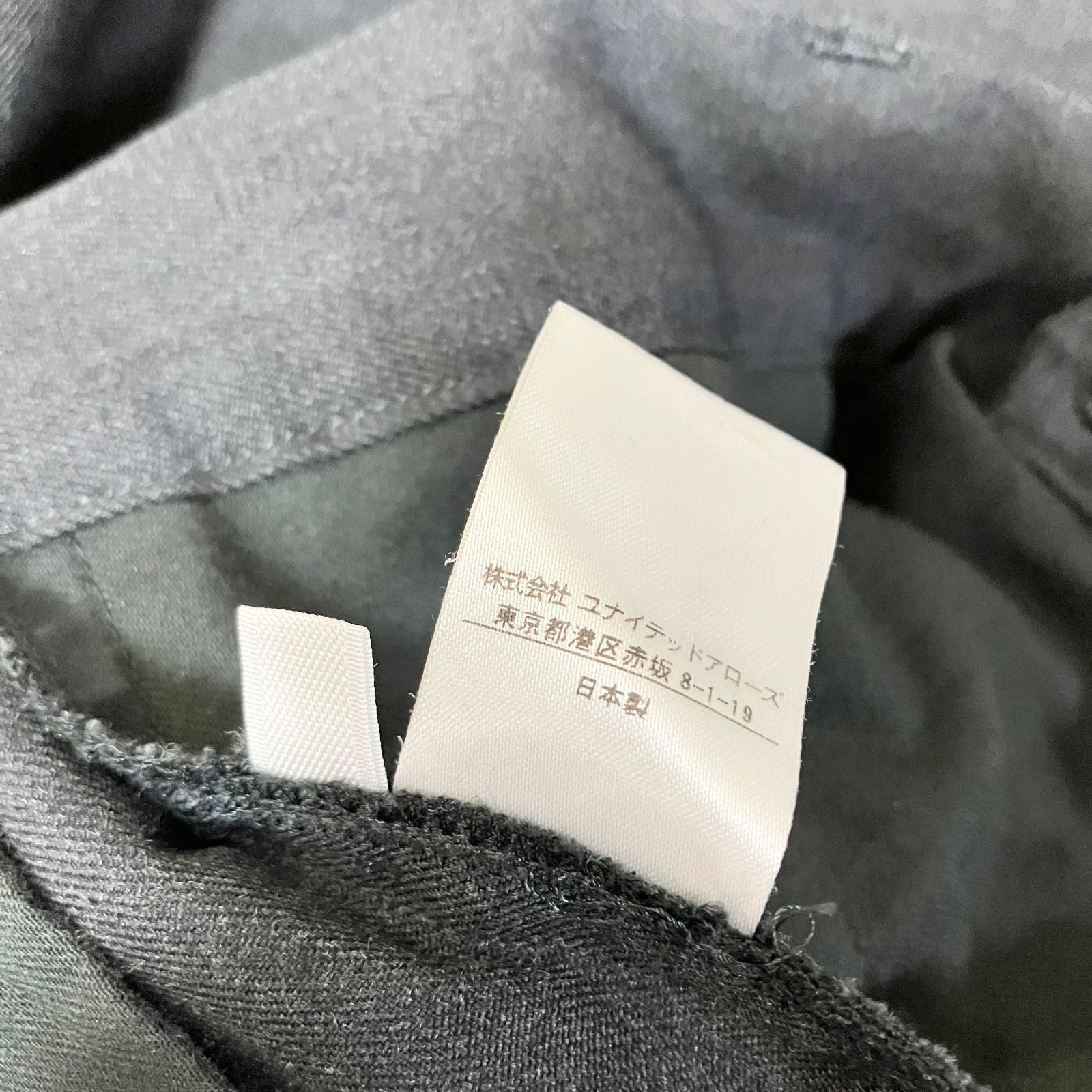  LOEFF W ギャバ ピンタック テーパードパンツ 1 ダークグレー ウール ロエフ 8814 299 0112 カジュアルパンツ パンツ