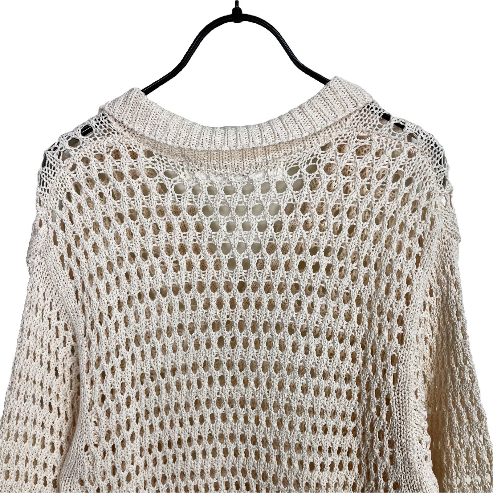 THE SHINZONE 2025SS OPENWORK POLO KNIT F ベージュ シンゾーン