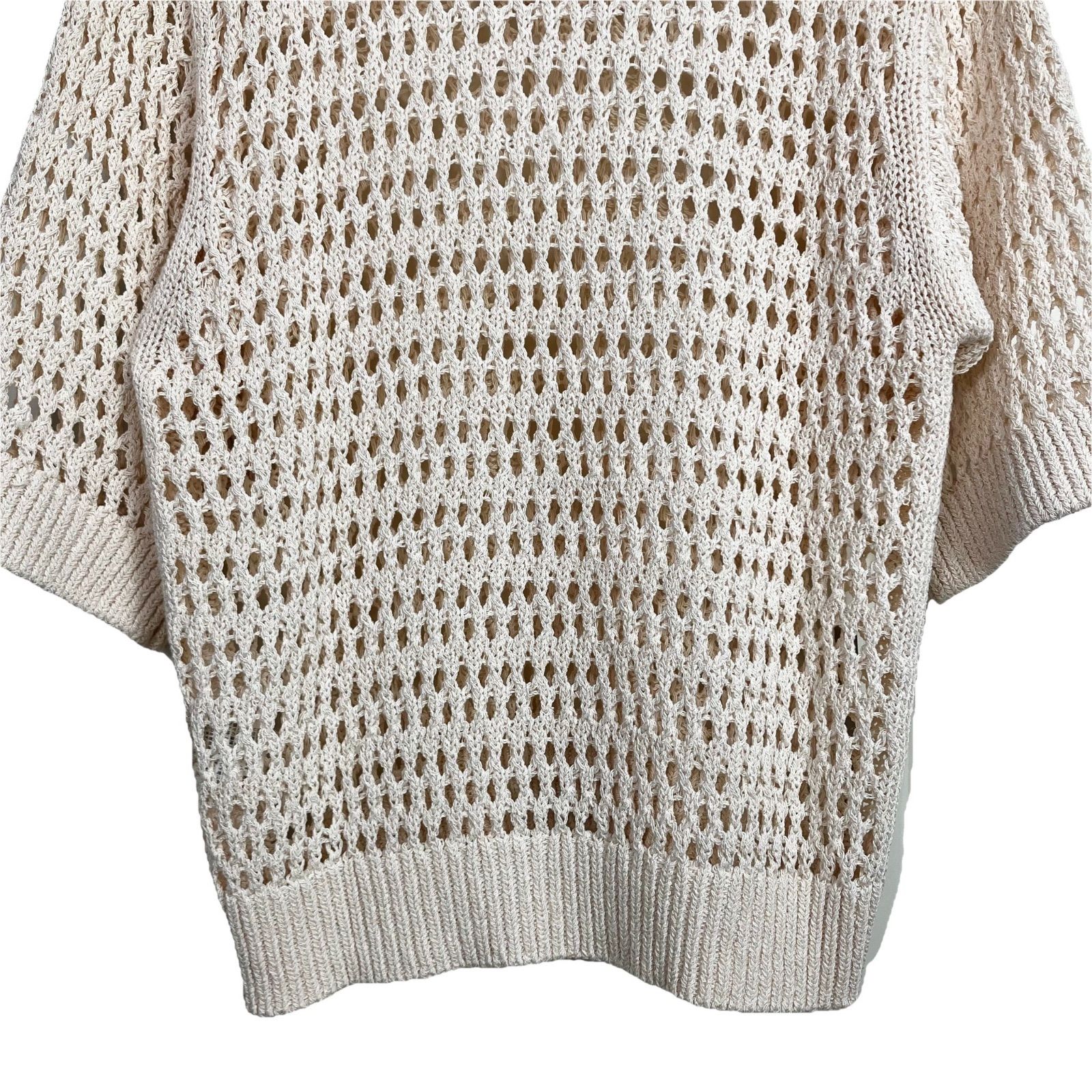 THE SHINZONE 2025SS OPENWORK POLO KNIT F ベージュ シンゾーン